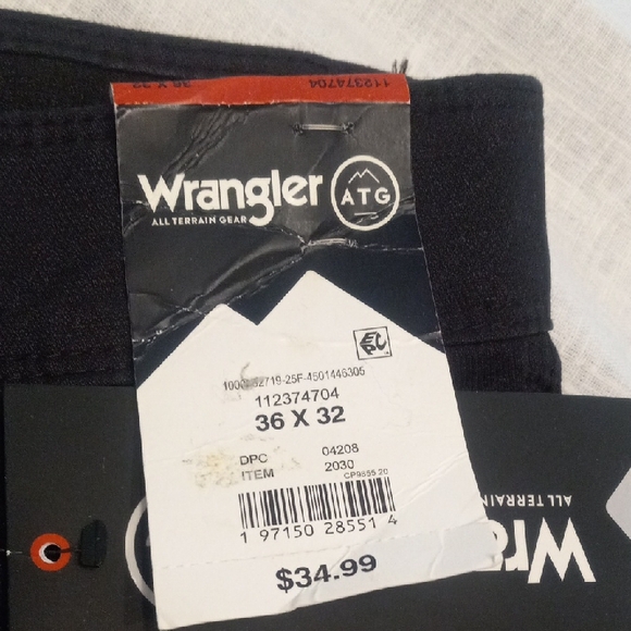 Wrangler ATG Men's Black Pants - Picture 3 of 6